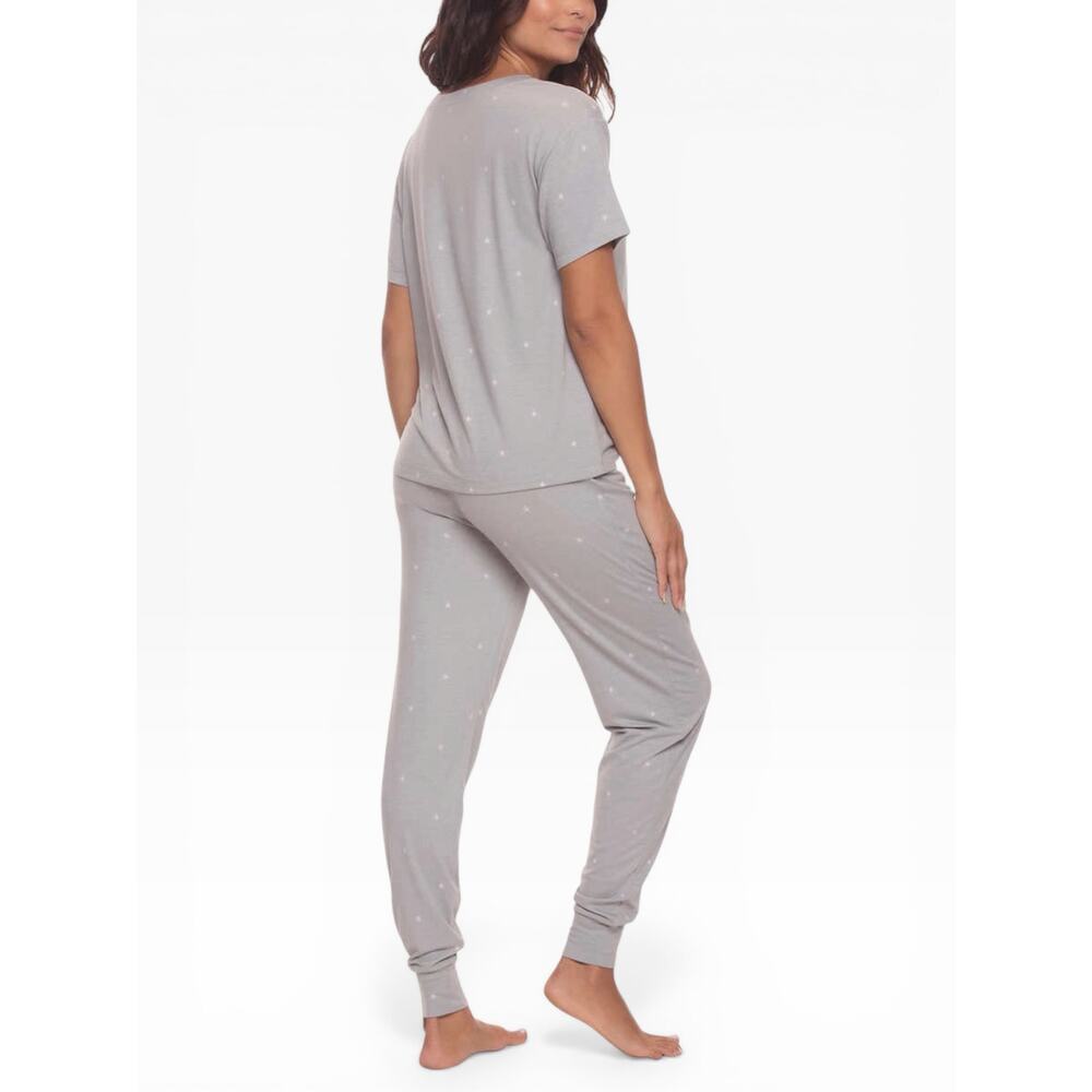 Felina 3pc Lounge Set Tee Shorts Joggers Women L NWT - Picture 4 of 5